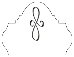 DARAY L 601 BK WT Black Scroll White Background copy